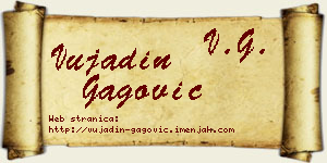 Vujadin Gagović vizit kartica